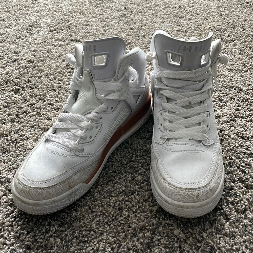 6y Jordan white high tops